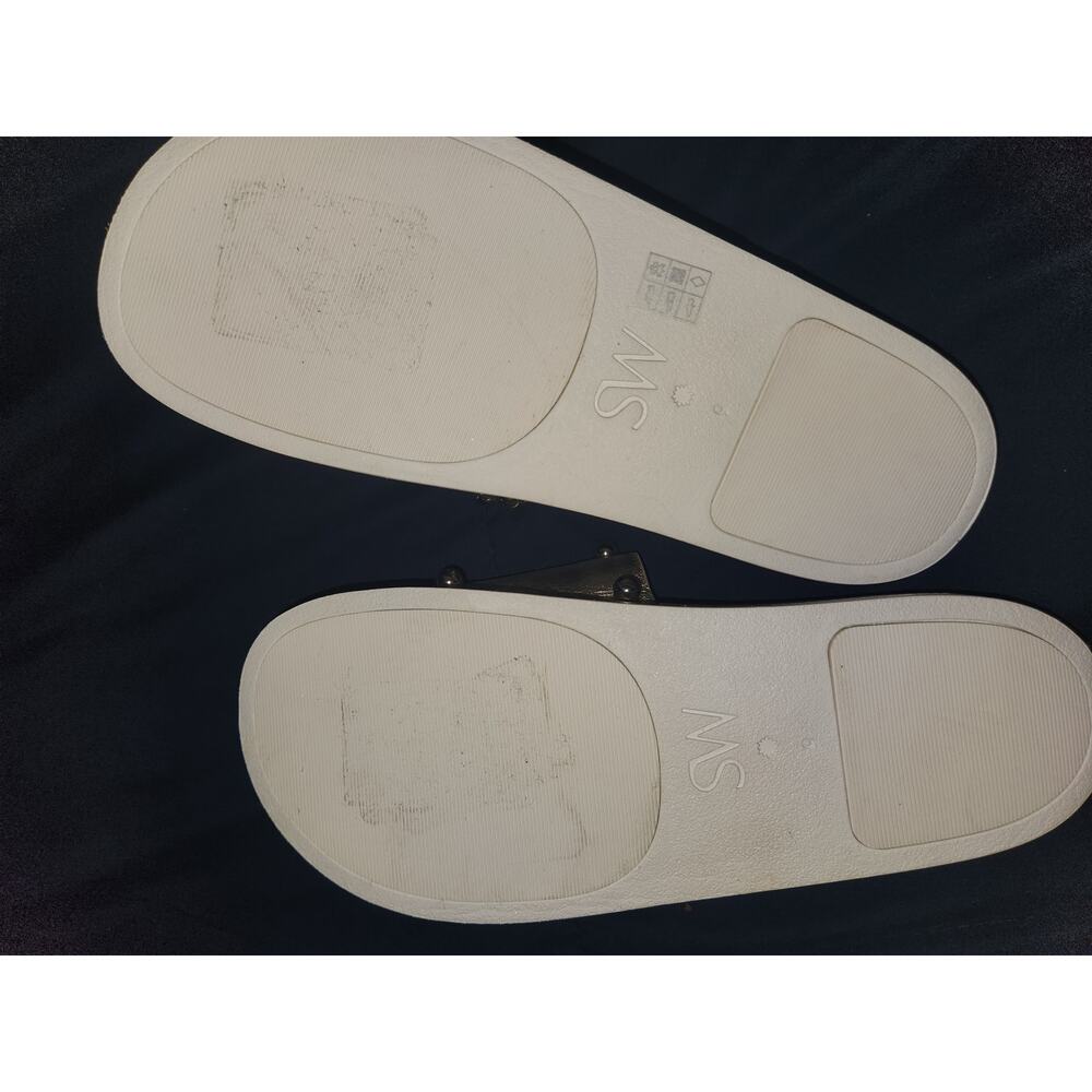 Stuart Weitzman Superstud Pool Slide Sandals Gold… - image 4